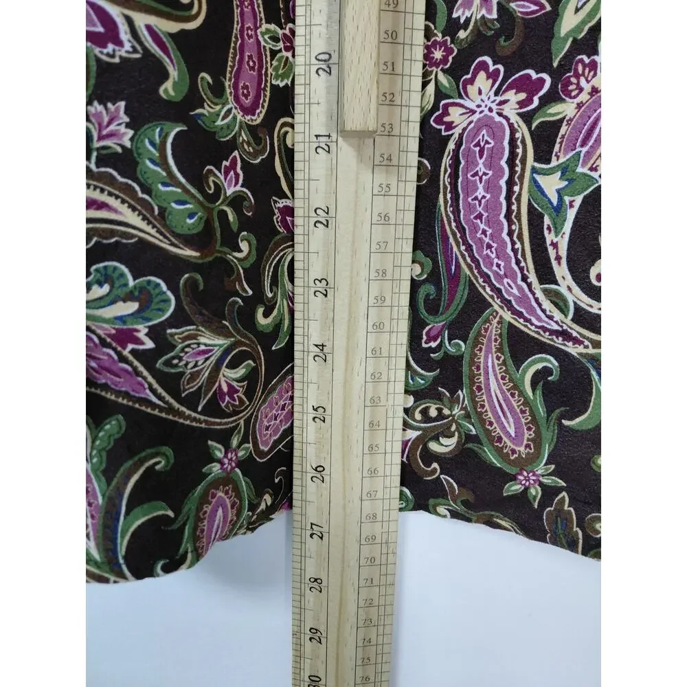 Studio Works Multicolor Paisley Button-Up Shirt Women Size PL